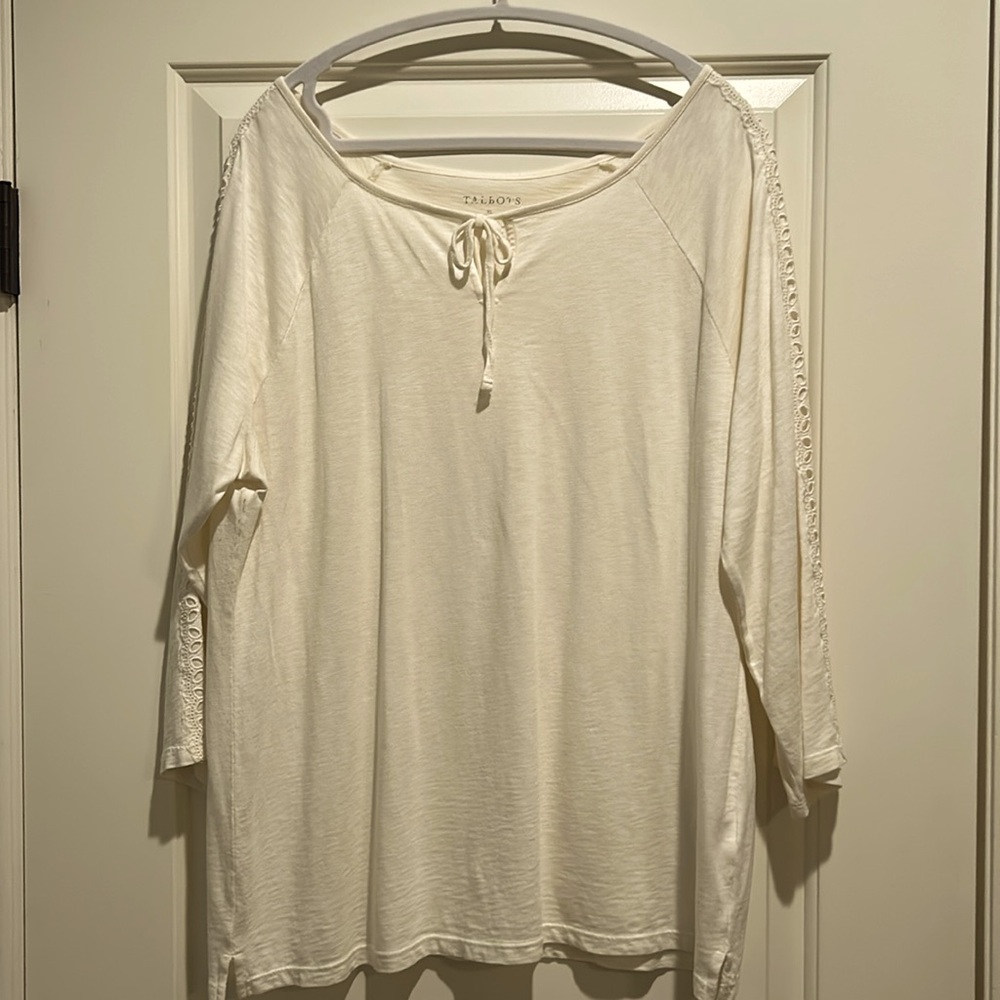 Talbots Cream Pullover